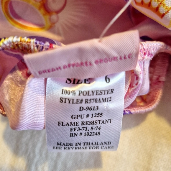 PJ & Me girls size 6 nightgown bling bling design, silky NWT - Picture 4 of 4